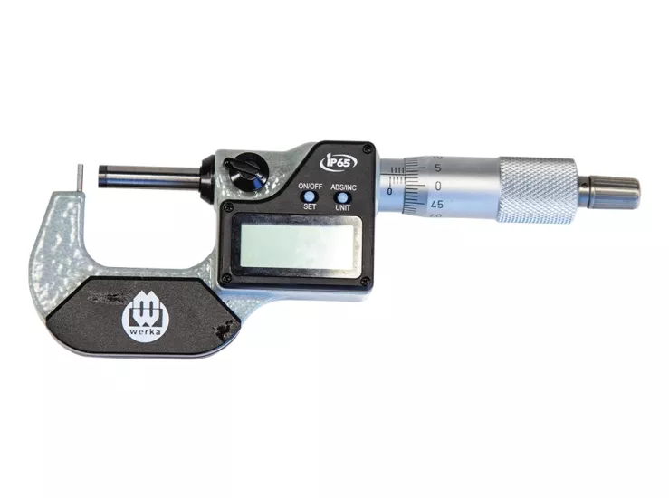 Werka W3223-50A 25-50mm IP65 Dijital Tüp Mikrometresi