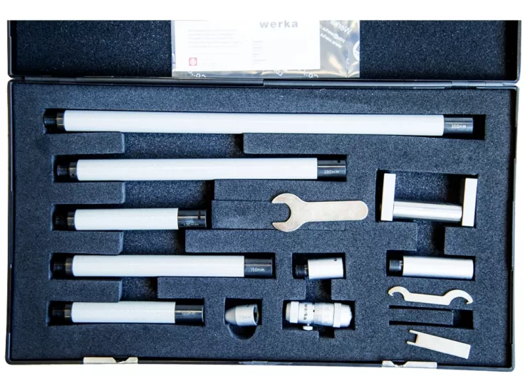 Werka W3110-3001 50-300mm İç Çap Mikrometre Seti