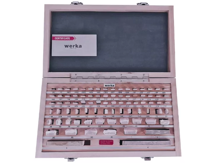 Werka W280-5158 İnç Ölçü Karbür Blok Mastar Seti