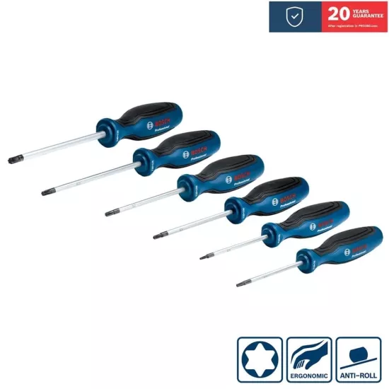 Bosch 1 600 A01 V09 6 Parça Torx Tornavida Seti