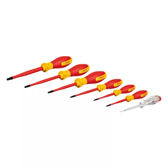 Bosch 1 600 A02 NF8 7 Parça İzoleli Torx Tornavida Seti VDE