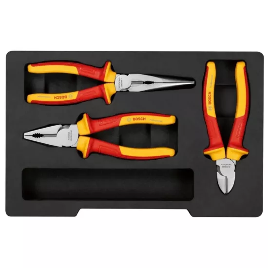 Bosch 1 600 A02 NG0 3 Parça İzoleli Pense Seti VDE