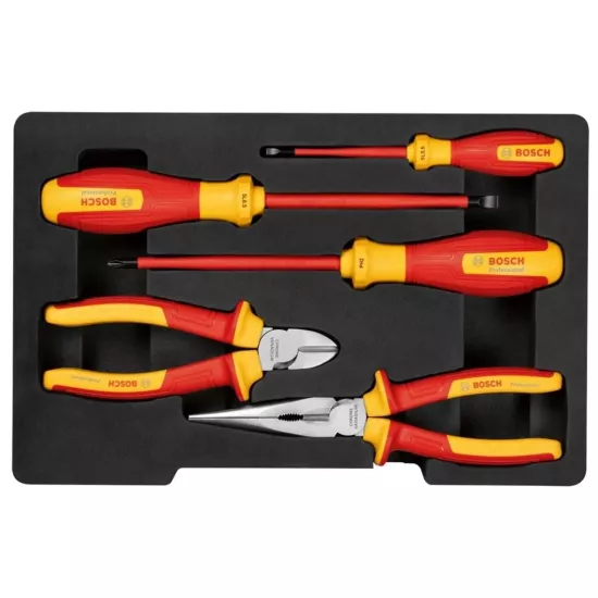 Bosch 1 600 A02 NG2 5 Parça İzoleli El Aleti Seti VDE