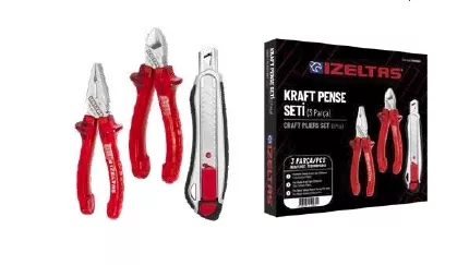 İzeltaş 13000 005651 Kraft Pense Seti (3 Parça)