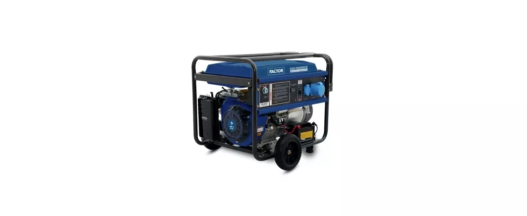 Factor KGL10000CE 9.4kVa Benzinli İpli - Marşlı Monofaze Jeneratör