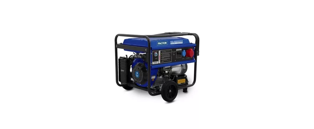 Factor KGL10000CE3 9.4kVa Benzinli İpli - Marşlı Trifaze Jeneratör