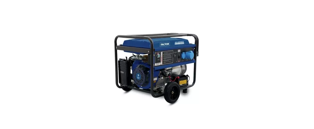 Factor KGL12000CE 11.0kVa Benzinli İpli - Marşlı Monofaze Jeneratör