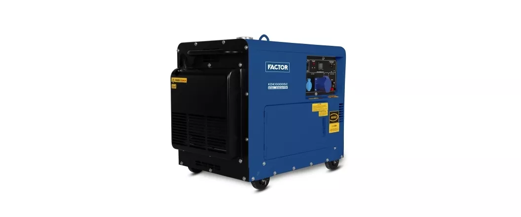 Factor KDK10000SC 9.4kVa Dizel Kabinli Marşlı Monofaze Jeneratör
