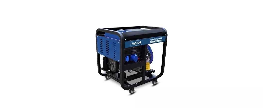 Factor KDK11500SE 11.0kVa Dizel Marşlı Monofaze Jeneratör