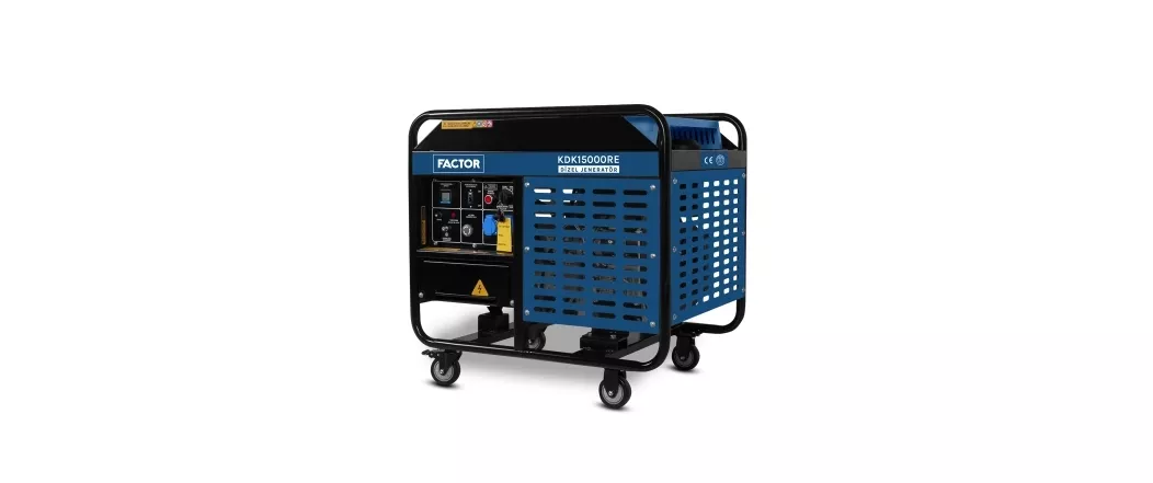 Factor KDK15000RE 15.0kVa Dizel Marşlı Monofaze Jeneratör