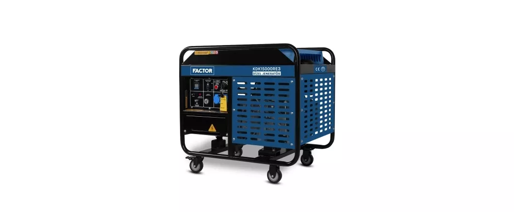 Factor KDK15000RE3 15.0kVa Dizel Marşlı Trifaze Jeneratör