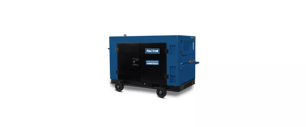 Factor KDK15000SC 15.0kVa Dizel Kabinli Marşlı Monofaze Jeneratör