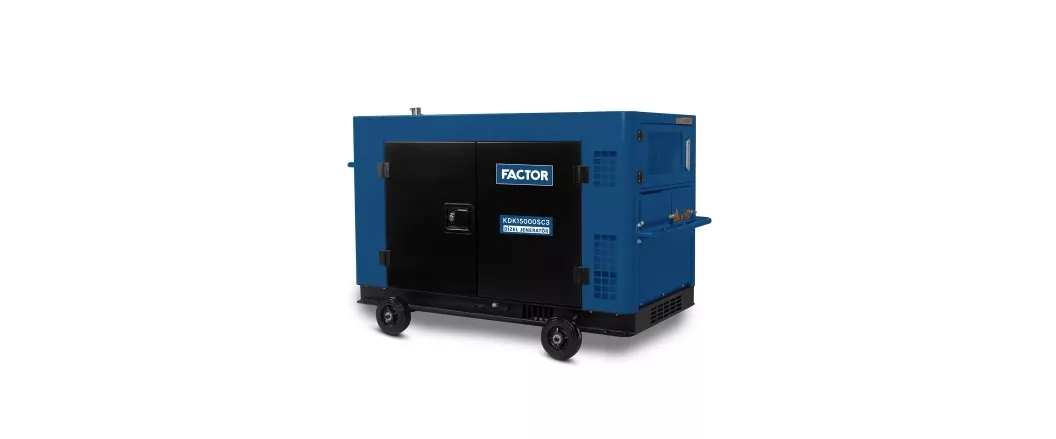 Factor KDK15000SC3 15.0kVa Dizel Kabinli Marşlı Trifaze Jeneratör