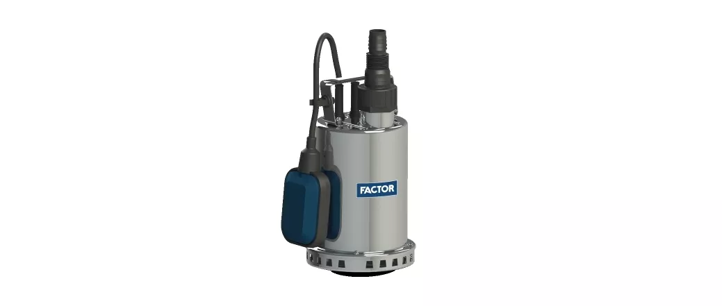 Factor CS550INOX-N 550W Paslanmaz Gövdeli Temiz Su Drenaj Pompası