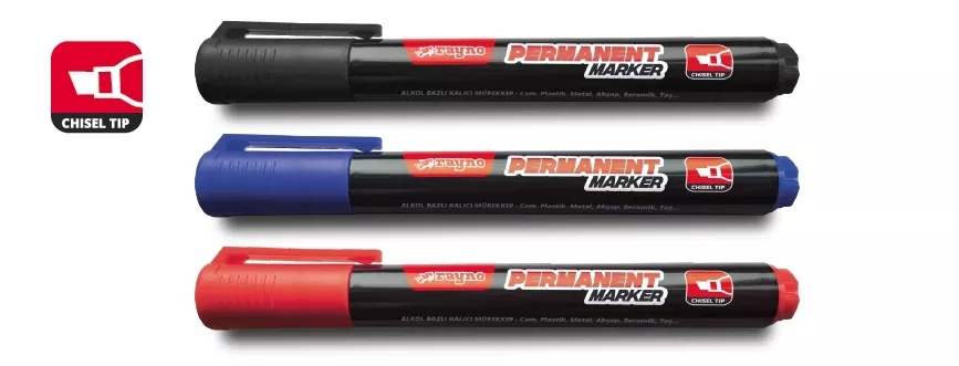 Rayno RYN10452 Kırmızı Keski Uçlu Paint Marker 12’li