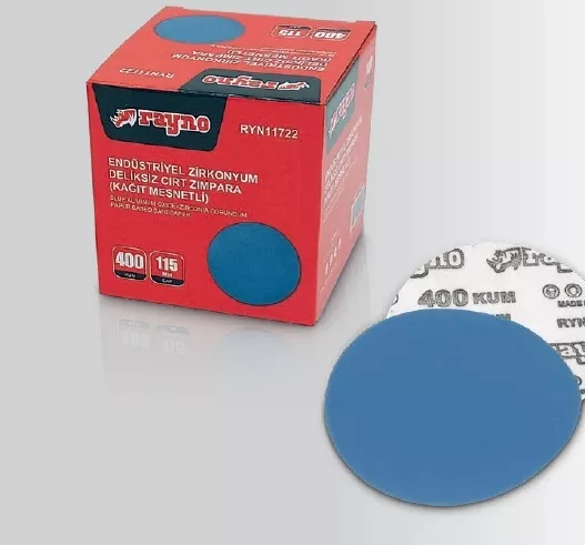 Rayno RYN11722 400 Kum 115mm Endüstriyel Deliksiz Cırt Zımpara (100’lü)