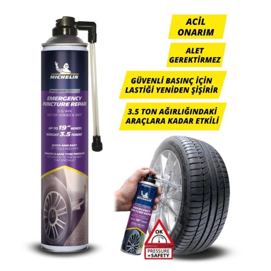 Michelin MC35133 750ml XL Acil Lastik Tamir Spreyi/Köpüğü