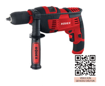 Rodex RDX1551 850W Darbeli Matkap + Uç Seti