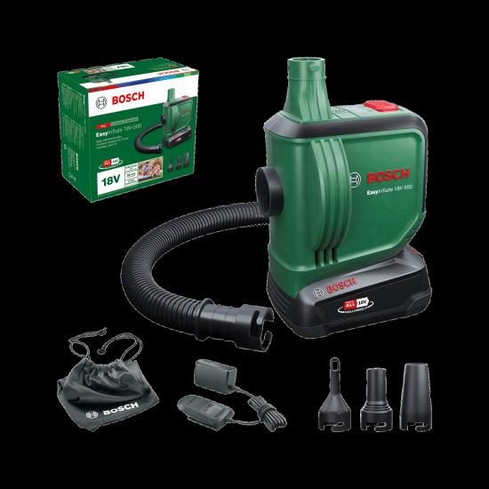 Bosch Akülü Basınçlı Hava Kompresörü EasyInflate 18V-500 Set (1 x 2,0 Ah Akü) - 0603947201