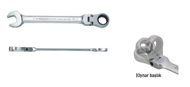 Proxxon 23047 Mafsallı Cırcırlı Kombine Anahtar 10mm