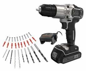 Black+Decker BDCHD18SC1K 18V 1.5AH Akülü Darbeli Matkap