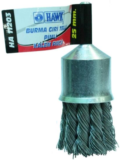 Hawk HA11203 25mm Gri Burma Telli Pimli Kalem Fırça 5’li