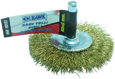 Hawk HA10129 50mm Sarı Telli Pimli Daire Fırça 14’lü