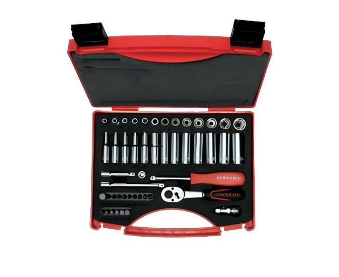 İzeltaş 14000 005131 1/4” Altı Köşe Lokma Anahtar ve Bits Set (48 parça, mm)