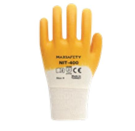 Maxsafety NIT-400  Pamuk Astarlı Nitril Eldiveni Beden: 10