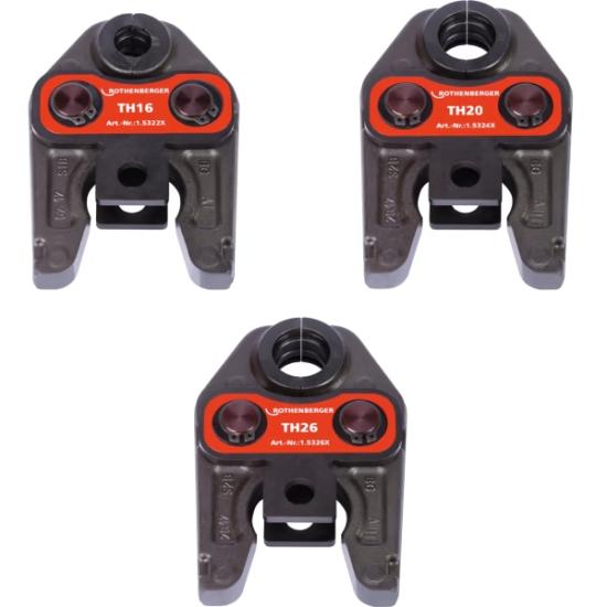 Rothenberger 16-20-26mm Boru Presleme Yedek Çene Set (ROMAX 4000, 3000 AC, AC ECO için)