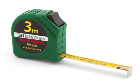 Elta 5884 26 0003 3mt Plastik Şerit Metre