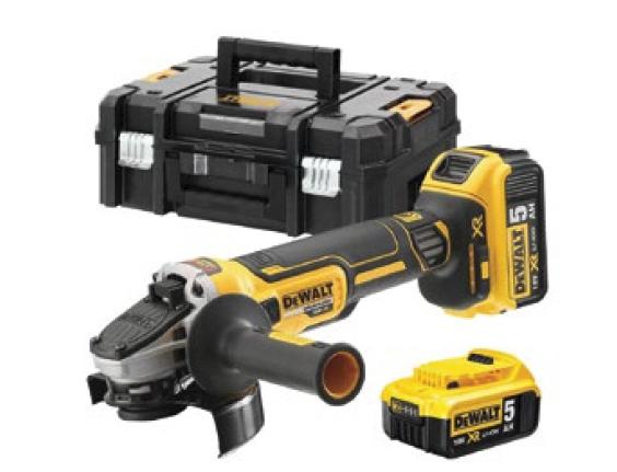 Dewalt DCG405P2 18V 125mm Kömürsüz Avuç Taşlama 2x5.0Ah