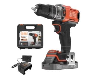 Black+Decker BCD383D1XK 18V 2.0AH Darbeli Matkap