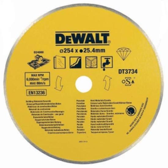 Dewalt DT3734 250*25.4mm Fayans Kesme Elmas Disk (D24000/DWC410)