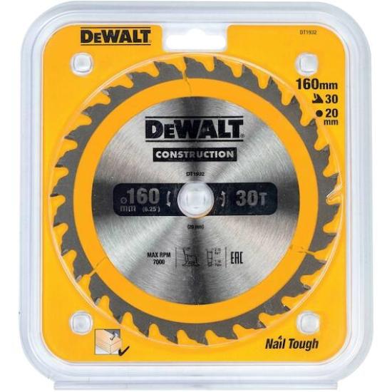 Dewalt DT1932 160*20 Ahşap Kesim Testere 30 Diş