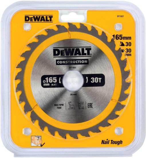 Dewalt DT1937 165*30 Ahşap Kesim Testere 30 Diş