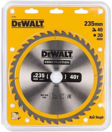 Dewalt DT1955 235*30 Ahşap Kesim Testere 40 Diş