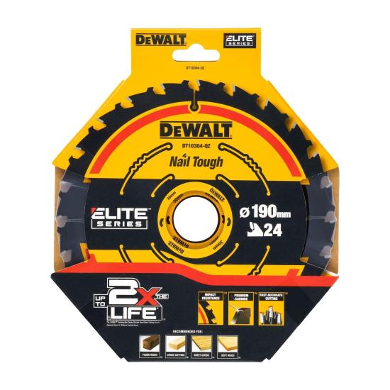 Dewalt DT10304 190*30 Ahşap Kesim Testere 24 Diş