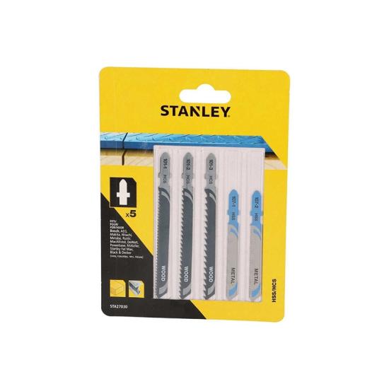 Stanley STA27030 5 Parça Ahşap Ve Metal Dekupaj Testere Seti - T Şaf