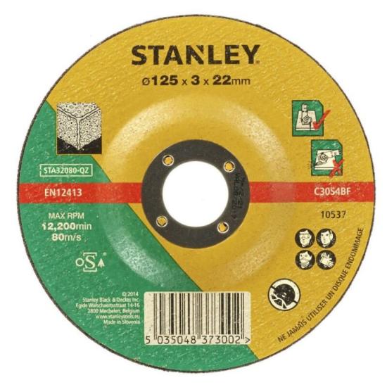 Stanley STA32080 125*3,0*22,2 Taş Kesme Taşı