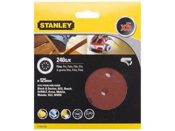 Stanley STA32182 60, 80, 120, 180 Kum 125mm Zımpara