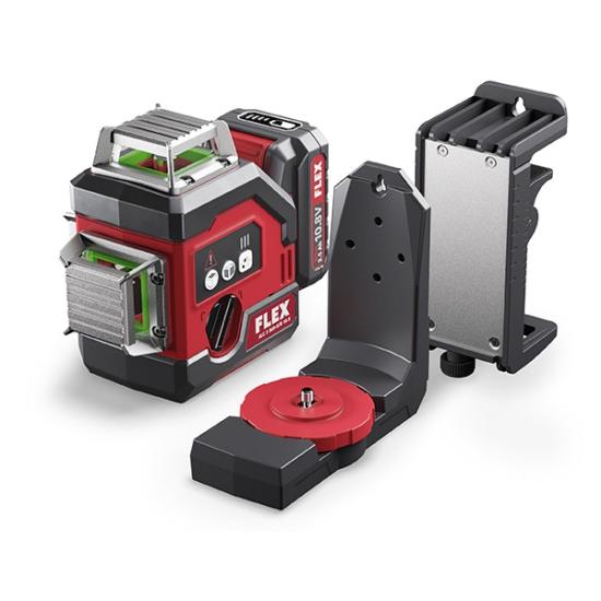 Flex ALC3/360-G/R10.8SET 18V Akülü Alıcı Modlu 360° Çapraz Çizgi Lazeri