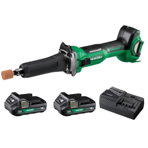 Hikoki GP18DA 18V 6mm Akülü Kalıpçı Taslama 2x2.0Ah
