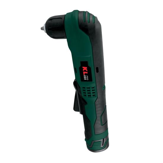 Klpro KLDAM1020 10.8V Şarjlı Darbesiz Köşe Matkap 2x2.0Ah