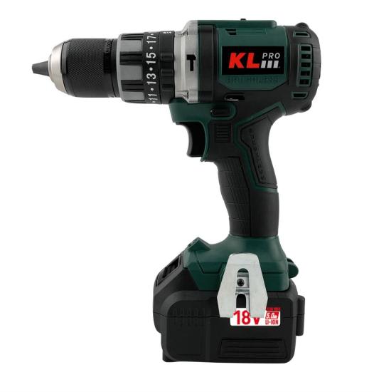 Klpro KLDM18-50 18V Şarjlı Darbeli Matkap 2x5.0Ah