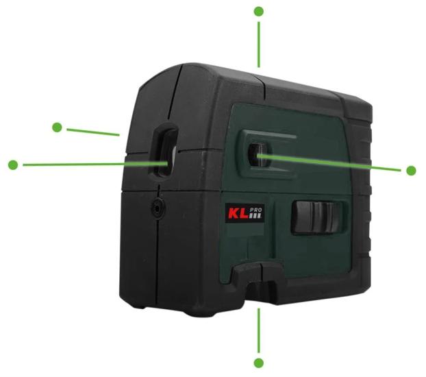 Klpro KLLZR233GL Yeşil Çizgi Lazer Distomat