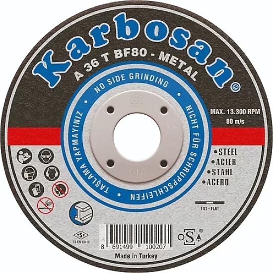 Karbosan 910070 115x2.5x22.23 Kesme Diski 50’li Kutu