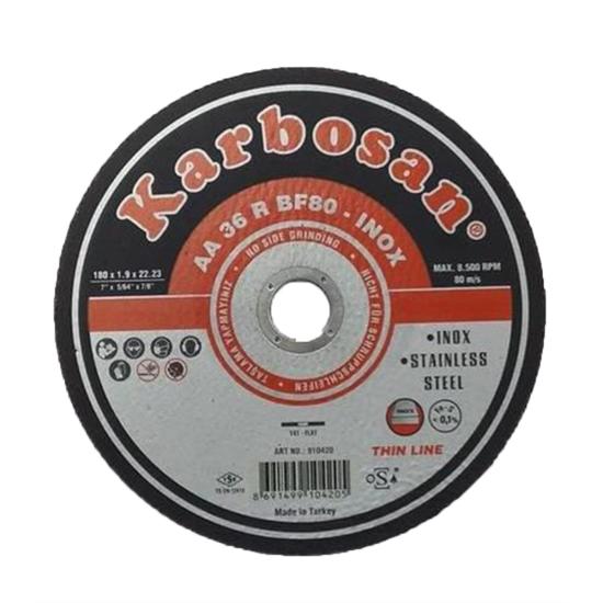 Karbosan 910420 180x1.9x22.23 İnce Kesme Diski 25’li Kutu (İnox)