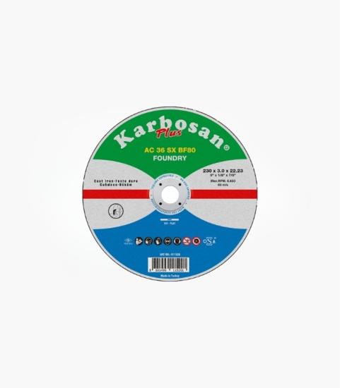 Karbosan 911520 230x3.0x22.23 AC Döküm Kesme Diski 25’li Kutu
