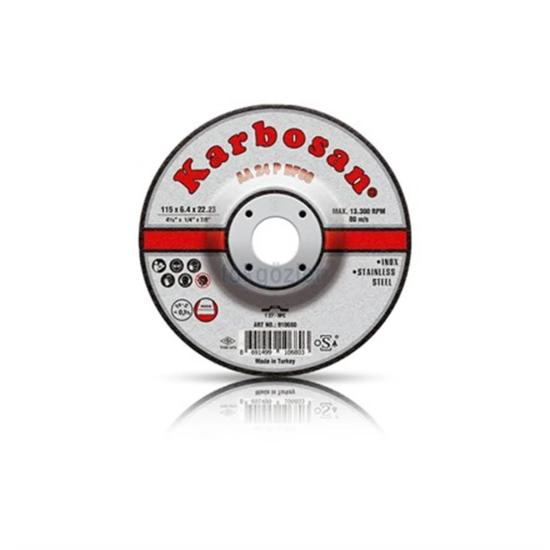 Karbosan 910720 230x6.4x22.23 Taşlama Diski 10’lu Kutu (İnox)